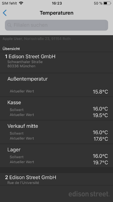 Warning & Analysis APP Screenshot