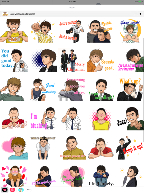Gay Sticker iPad screenshot 10 - Stickers app