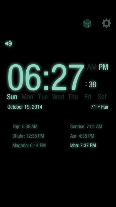 Screenshot #1 pour Muslim Alarm - Full Azan Clock