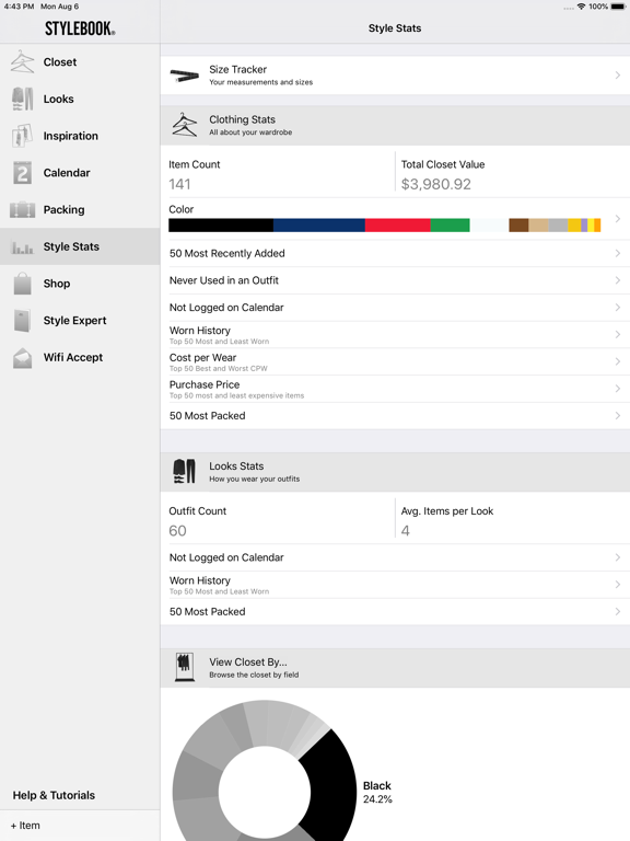 Screenshot #5 for Stylebook Men