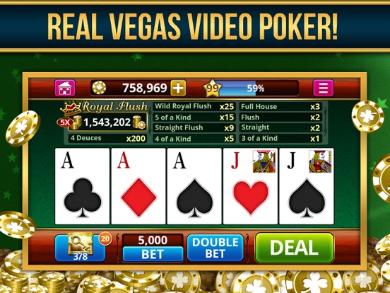 Video Poker Casino Card Games iPad app afbeelding 2
