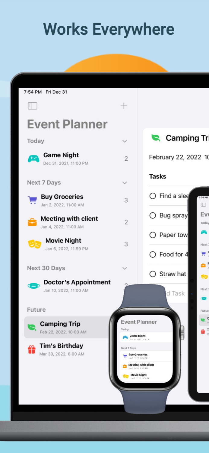 Event Planner Plan and Remember