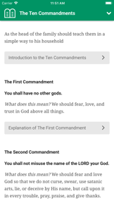 Luther's Small Catechism screenshot