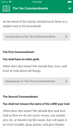 Luther's Small Catechism screenshot 1