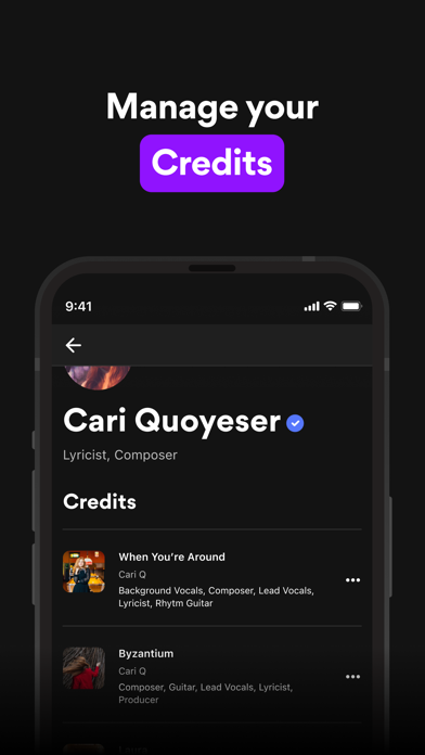 Musixmatch Pro for Artists Screenshot