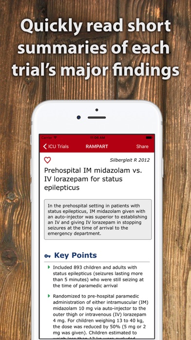 ICU Trials by ClinCalc screenshot 2