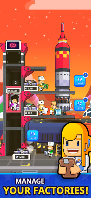 ‎Rocket Star: Idle Tycoon Game Screenshot