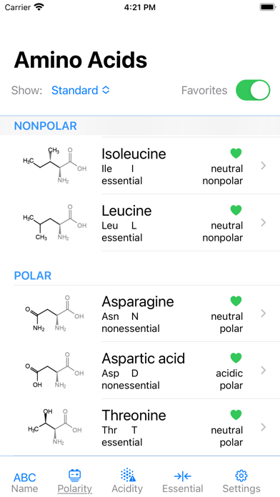 iAmino - learning amino acids Screenshot 2