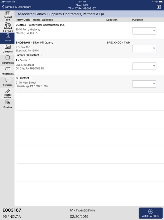 PennDOT - Sample ID screenshot-3