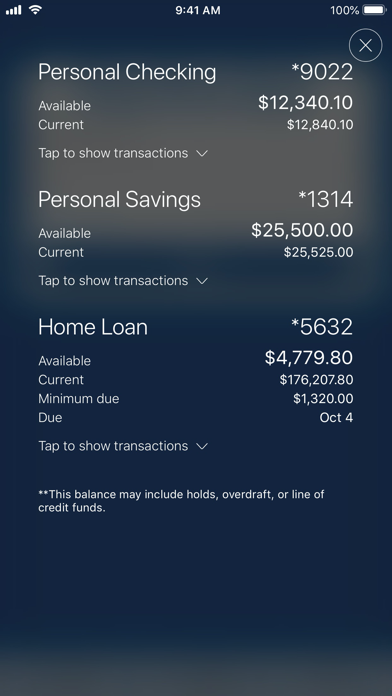 HomeTown Bank Mobile Screenshot