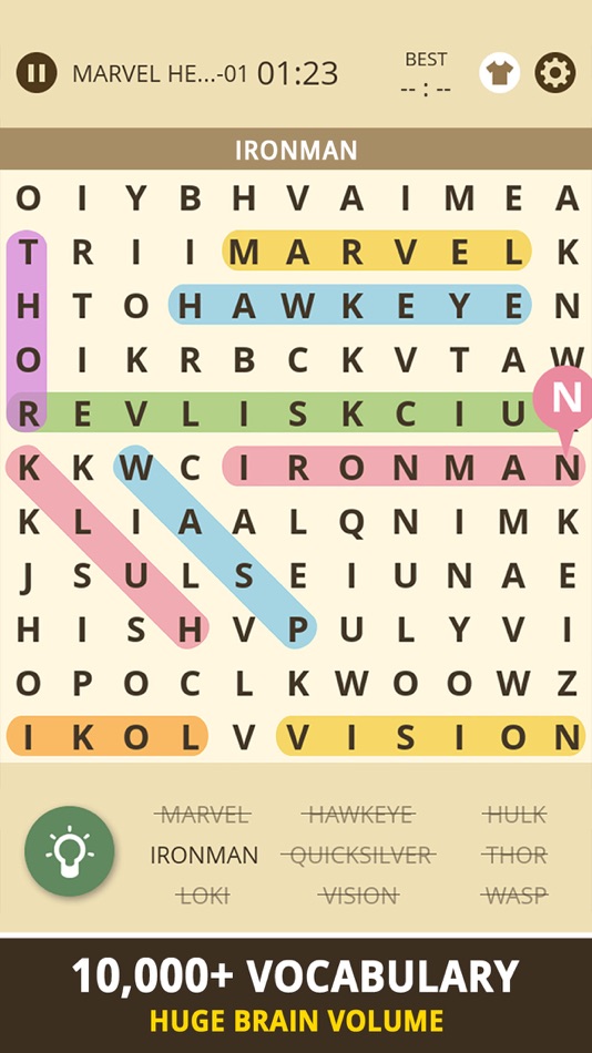 #4. Word Search : Brain Training (iOS) By: Shenzhen changyuanhaixing Technology Co.,Ltd