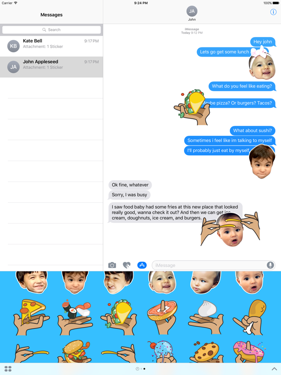 Screenshot #4 pour foodbabyny Stickers