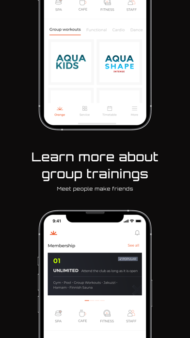 Orange Fitness Screenshot