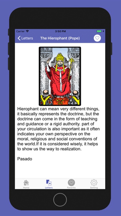 Tarot cards with meaning Screenshot