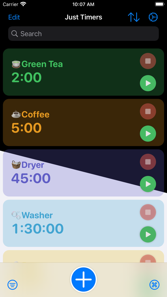 #7. Just Timers (iOS) Podle: Aaron Dippner