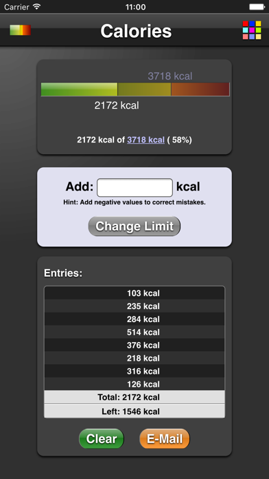 Screenshot #1 pour Calories