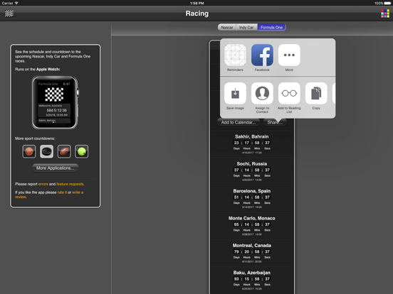 Racing iPad screenshot 4 - Sports app
