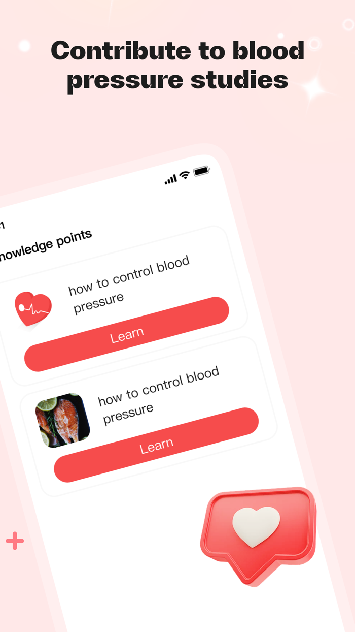 Blood Pressure APP-pulse track