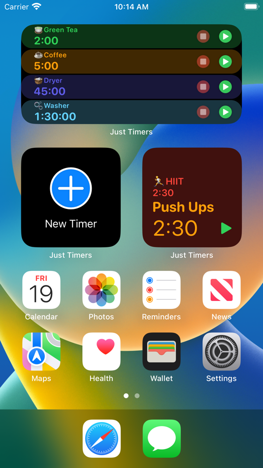 #6. Just Timers (iOS) Podle: Aaron Dippner