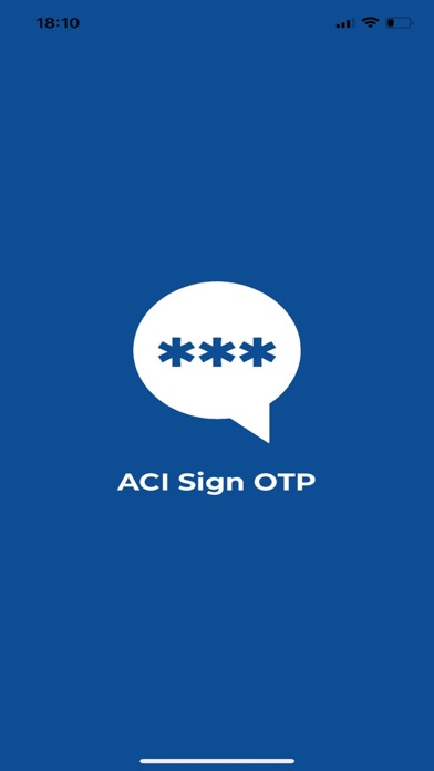 ACI Sign OTP Screenshot