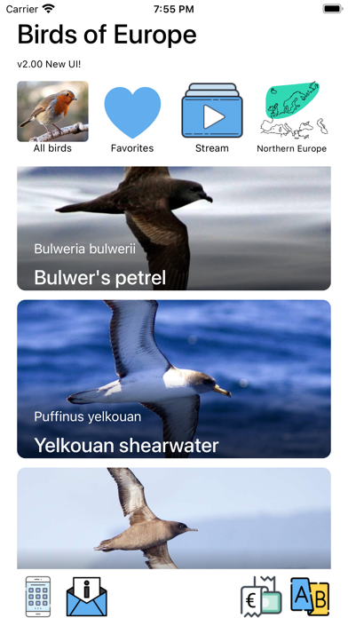 Birds of Europe - Field Guide Screenshot