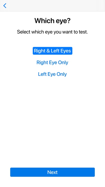 eETDRS Visual Acuity Test
