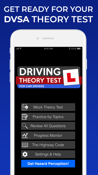 Screenshot #1 pour Car Drivers Theory Test UK