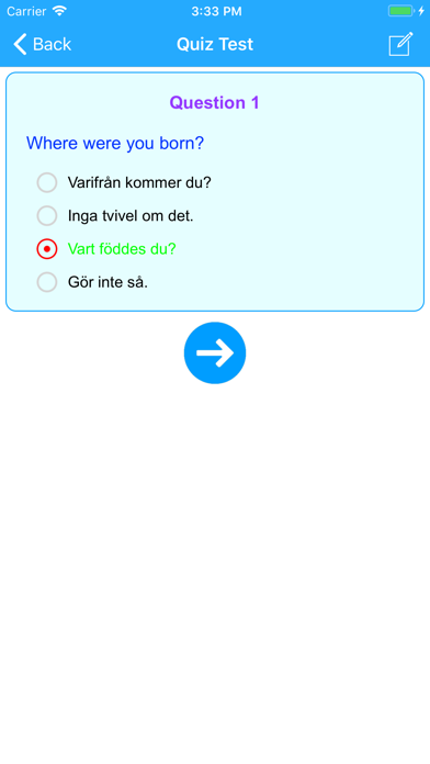Learn Swedish Offine Language Screenshot
