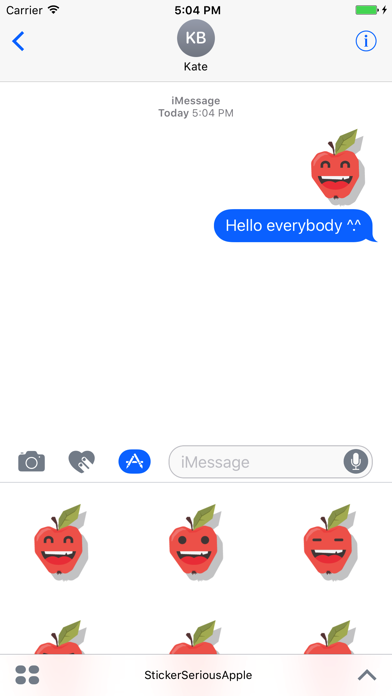 Screenshot #2 pour Sticker Me: Serious Apple