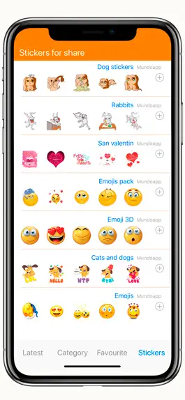 Game screenshot Stickers emojis for iphone apk