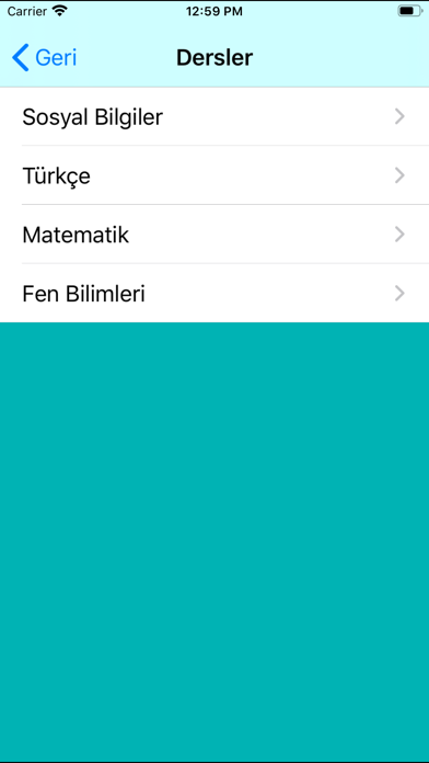 Test Merkezi Ortaokul 5.Sınıf Screenshot