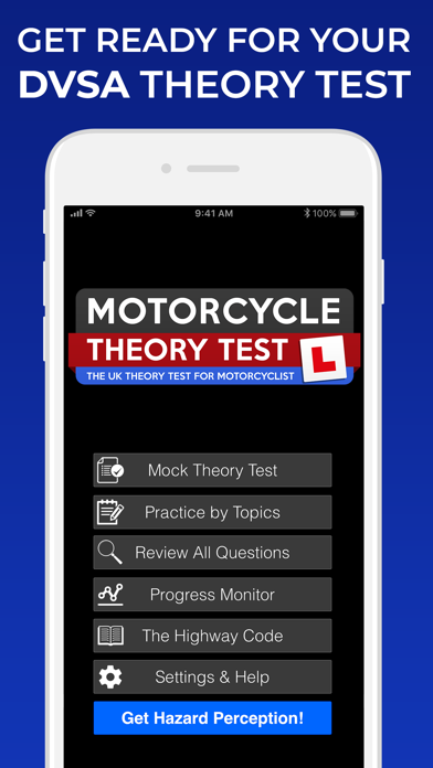Screenshot #1 pour Motorcycle Theory Test UK 2023