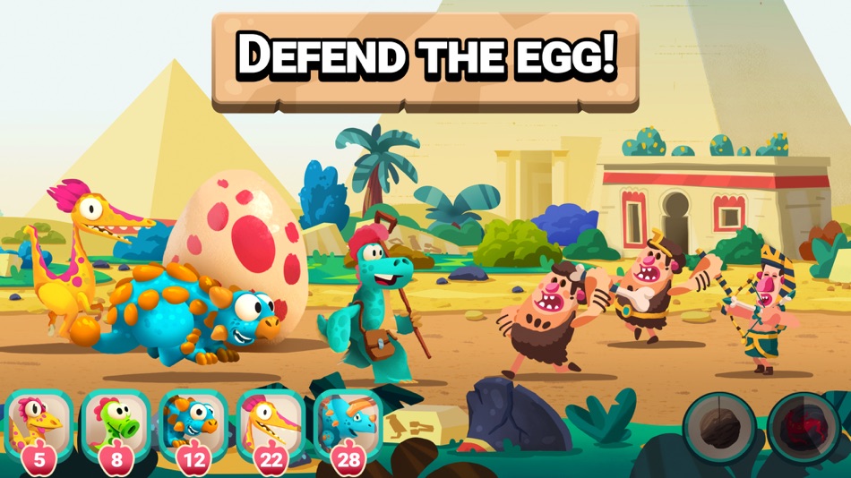 #1. Dino Bash: Travel Through Time (iOS) Podle: pokoko Studio