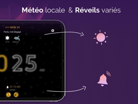 Screenshot #6 pour Alarme Reveil: Horloge & Meteo