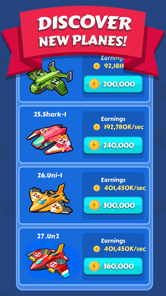 #5. Merge Planes Idle Tycoon (iOS) Bởi: Baxter Games Newcastle Limited