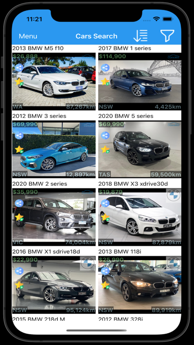 New & Used Cars For Sale Screenshot