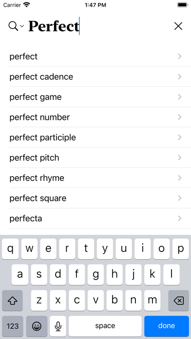 Persianary - Farsi Dictionary Screenshot