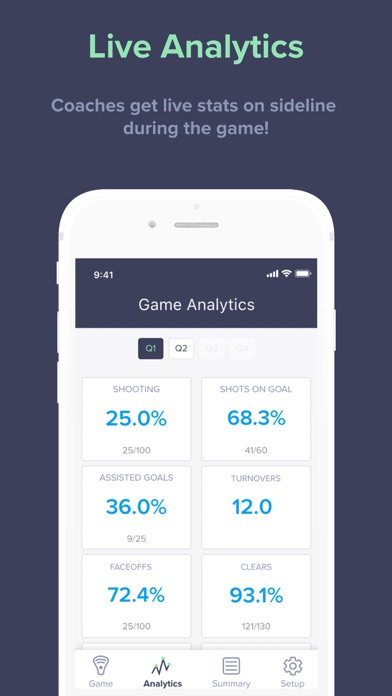 SquadProfile - Lacrosse Stats Screenshot