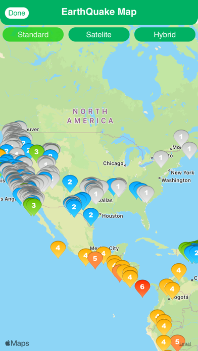 Screenshot #1 pour EarthQuake Map