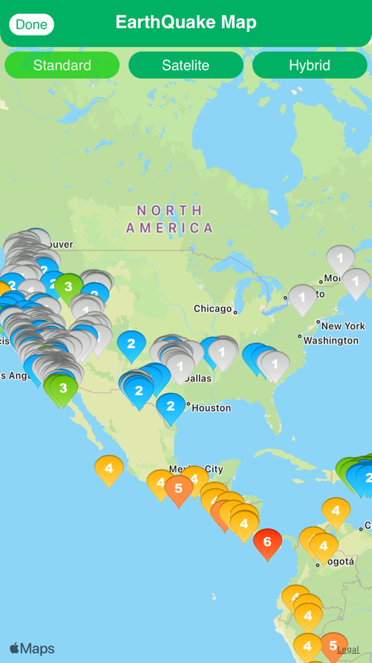 #1. EarthQuake Map (iOS) 由: Illés László