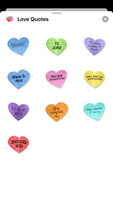 Love Quotes Stickers Screenshot