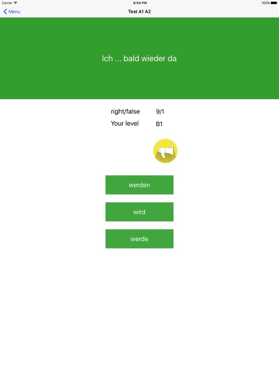 Screenshot #4 pour German test A1 A2 B1 like exam
