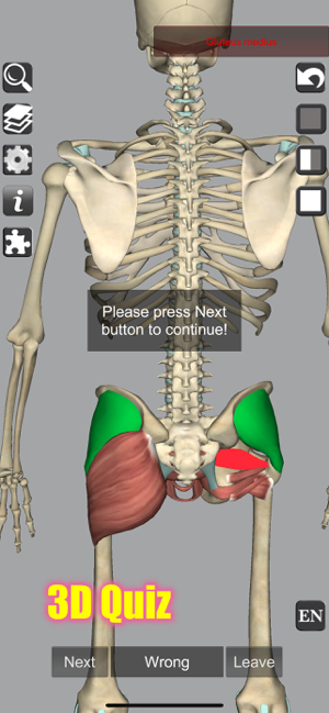 ‎Captura de tela de anatomia 3D