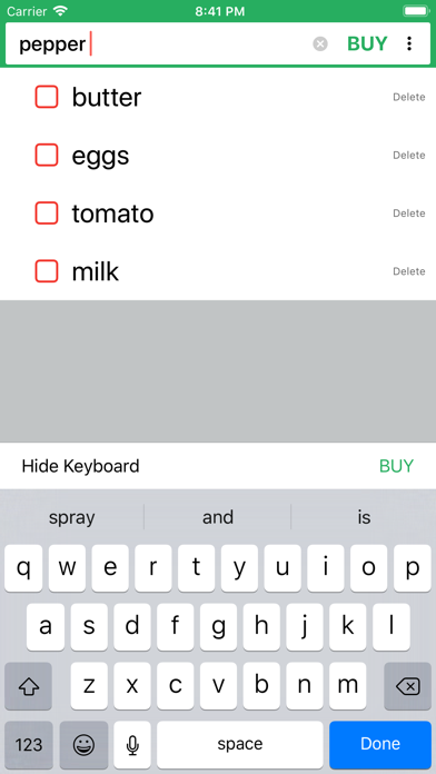 Need to Buy - Grocery List Screenshot