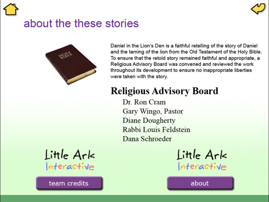 Daniel in the Lion's Den by LA iPad screenshot 4 - Book app