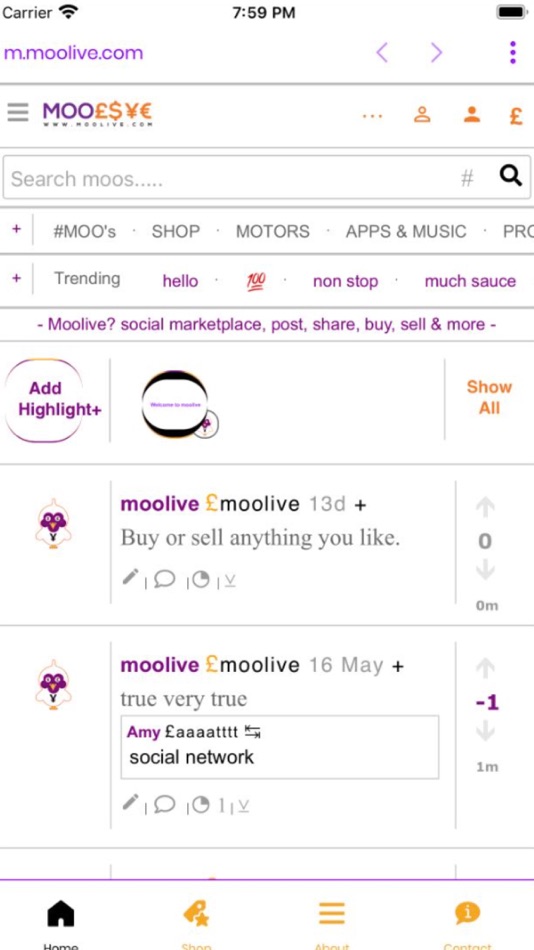 #1. Moolive (iOS) 由: Christopher Nelson