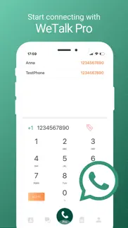 wetalk pro- wifi calling phone iphone screenshot 1