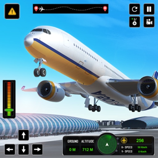 Open World City Airplane Flying Pilot 3D: Flight Simulator Plane