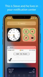 steve | widget dinosaur game iphone screenshot 1