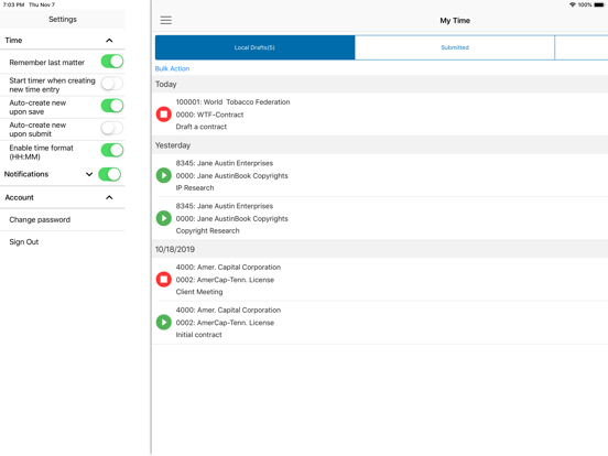 Juris® Go iPad screenshot 6 - Productivity app